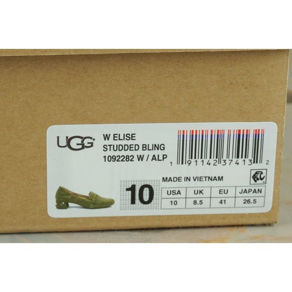 UGG ELISE STUDDED BLING   SUEDE BLOCK HEELS 10 NIB - Picture 7 of 11